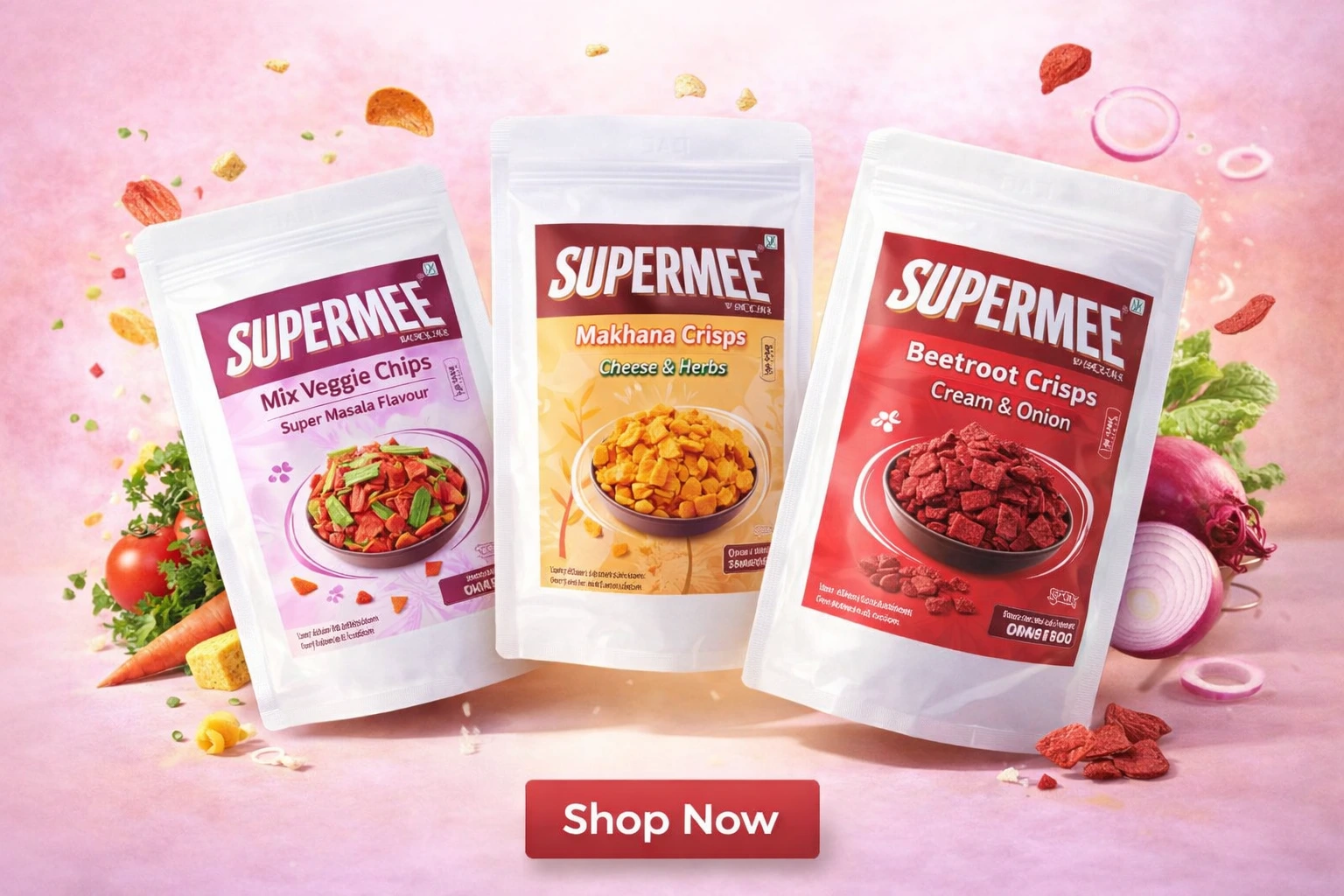 SUPERMEE All Flavours Chips – Pack of 3